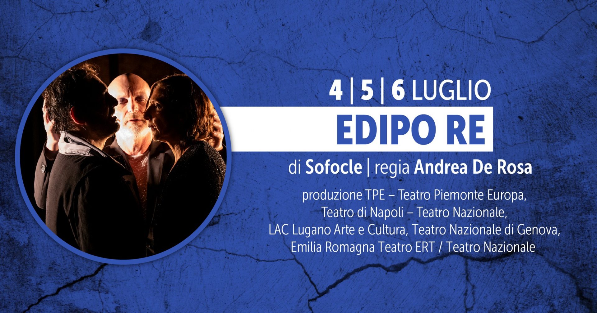 EDIPO RE – di Sofocle, traduzione Fabrizio Sinisi, adattamento e regia Andrea De Rosa