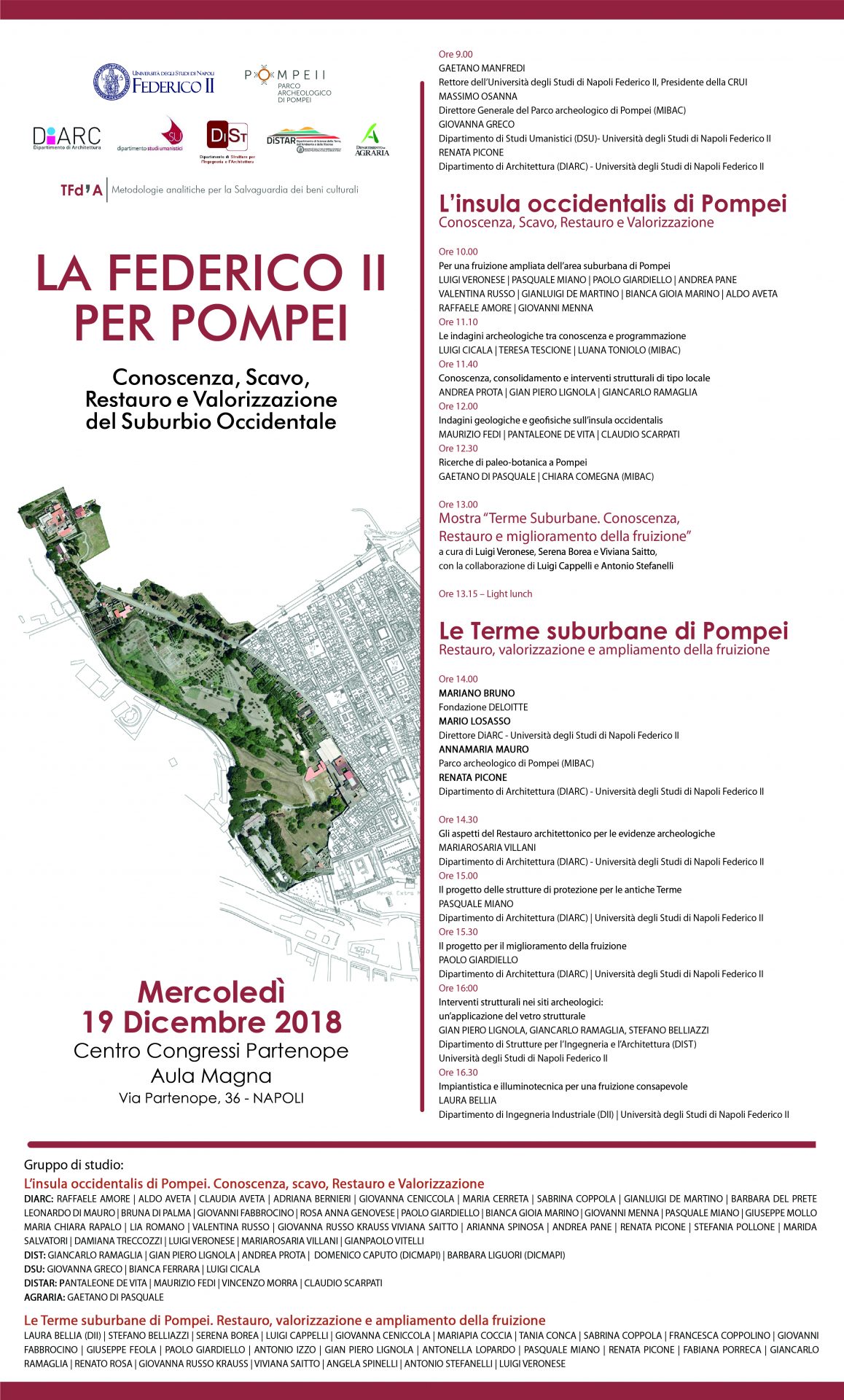 “La Federico II per Pompei. Conoscenza, scavo, restauro e valorizzazione del Suburbio Occidentale”