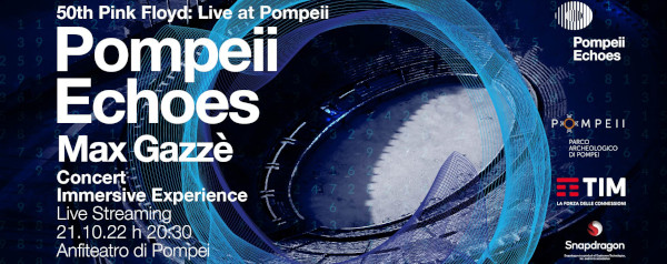 Max Gazzè all’Anfiteatro degli Scavi di Pompei. Concerto Evento Immersivo con tributo ai Pink Floyd